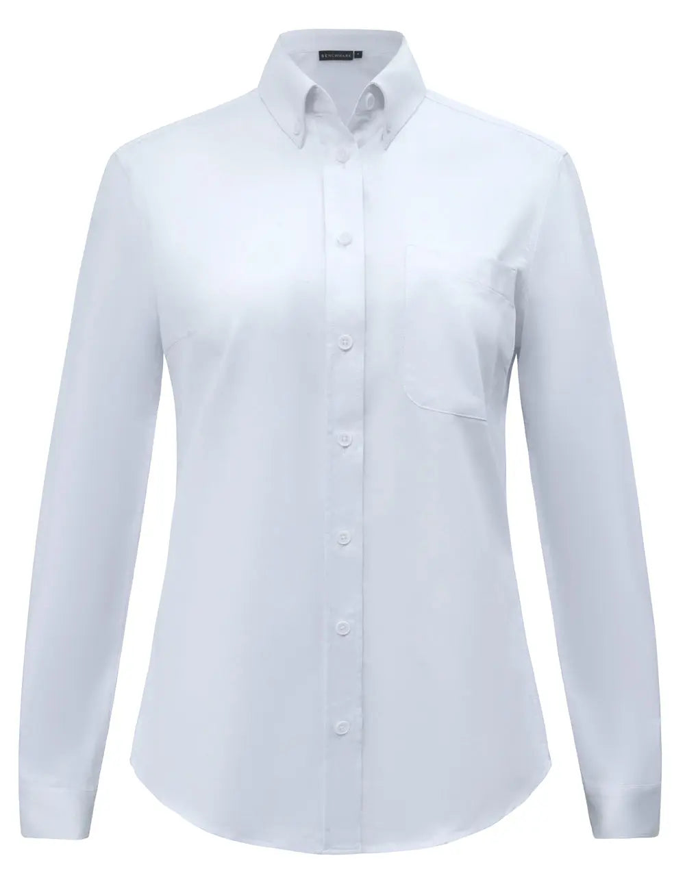 Benchmark Women's Smart Casual Cotton Blend Long Sleeve Shirt M8009L